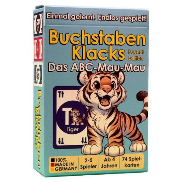 Buchstaben Klacks Pocket (Tiger)