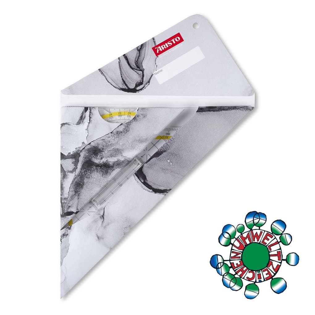 ARISTO Geocover 3 in 1 Geo und TZ Dreieck white & grey, 1 x AR1552 u AR1650/2