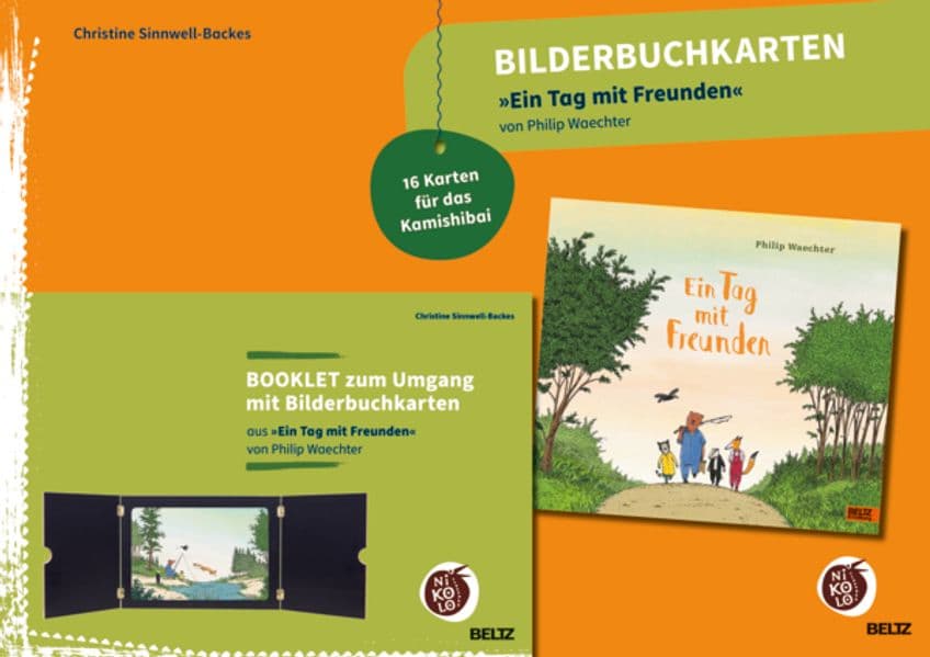 Bilderbuchkarten 'Ein Tag mit Freunden' von Philip Waechter