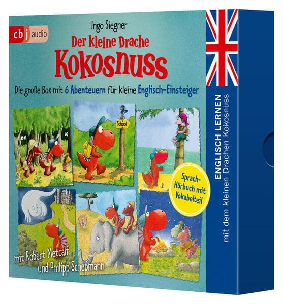 Englisch lernen mit dem kleinen Drachen Kokosnuss - Die große Box mit 6 Abenteuern für kleine Englisch-Einsteiger