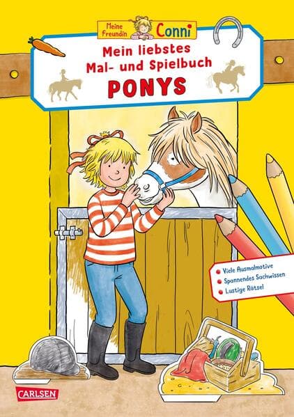 Conni Gelbe Reihe (Beschäftigungsbuch): Mein liebstes Mal- und Spielbuch: Ponys
