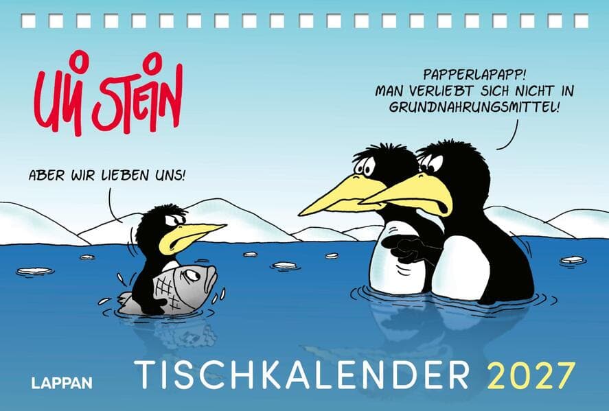 Uli Stein Tischkalender 2027: Monatskalender zum Aufstellen