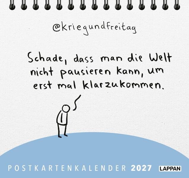 kriegundfreitag: Postkartenkalender 2027
