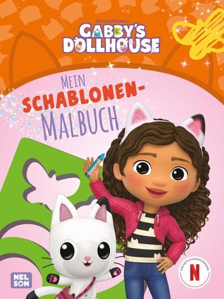 Gabby's Dollhouse: Mein Schablonen-Malbuch