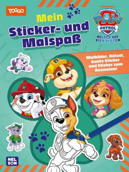 PAW Patrol Mitmachbuch: Mein Sticker- und Malspaß