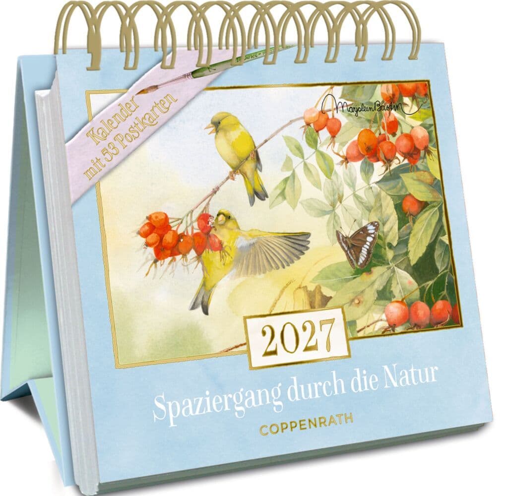 Kalender mit 53 Postkarten 2027 - Spaziergang durch die Natur