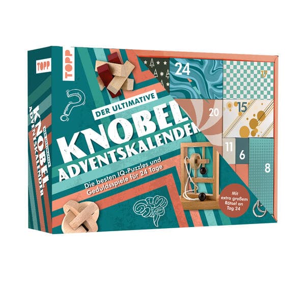 Der ultimative Knobelspiel-Adventskalender - Die besten IQ-Puzzles und Geduldsspiele für 24 Tage
