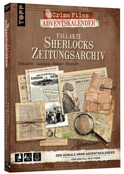 Crime Files - Fallakte: Sherlocks Zeitungsarchiv. Der geniale Krimi-Adventskalender