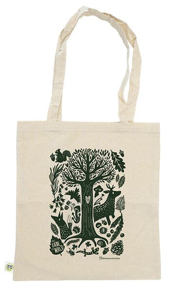 Bio-Baumwolltasche Aus Liebe zum Wald