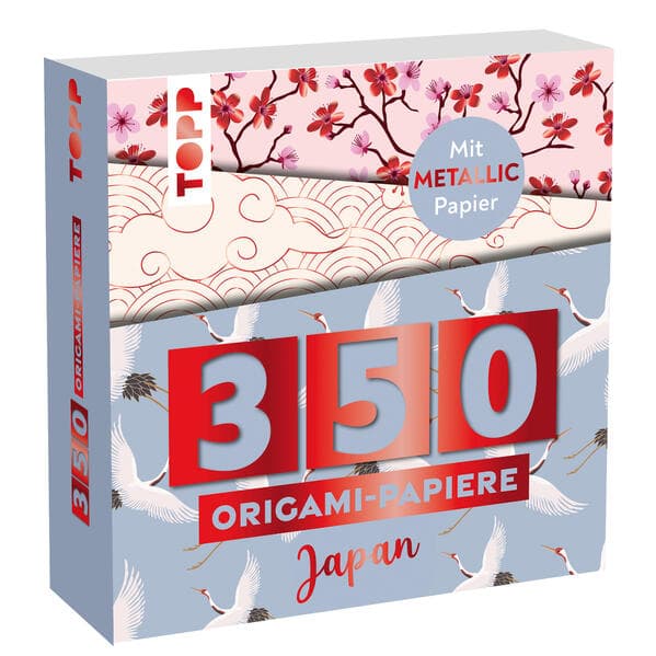 350 Origami-Block Japanische Motive