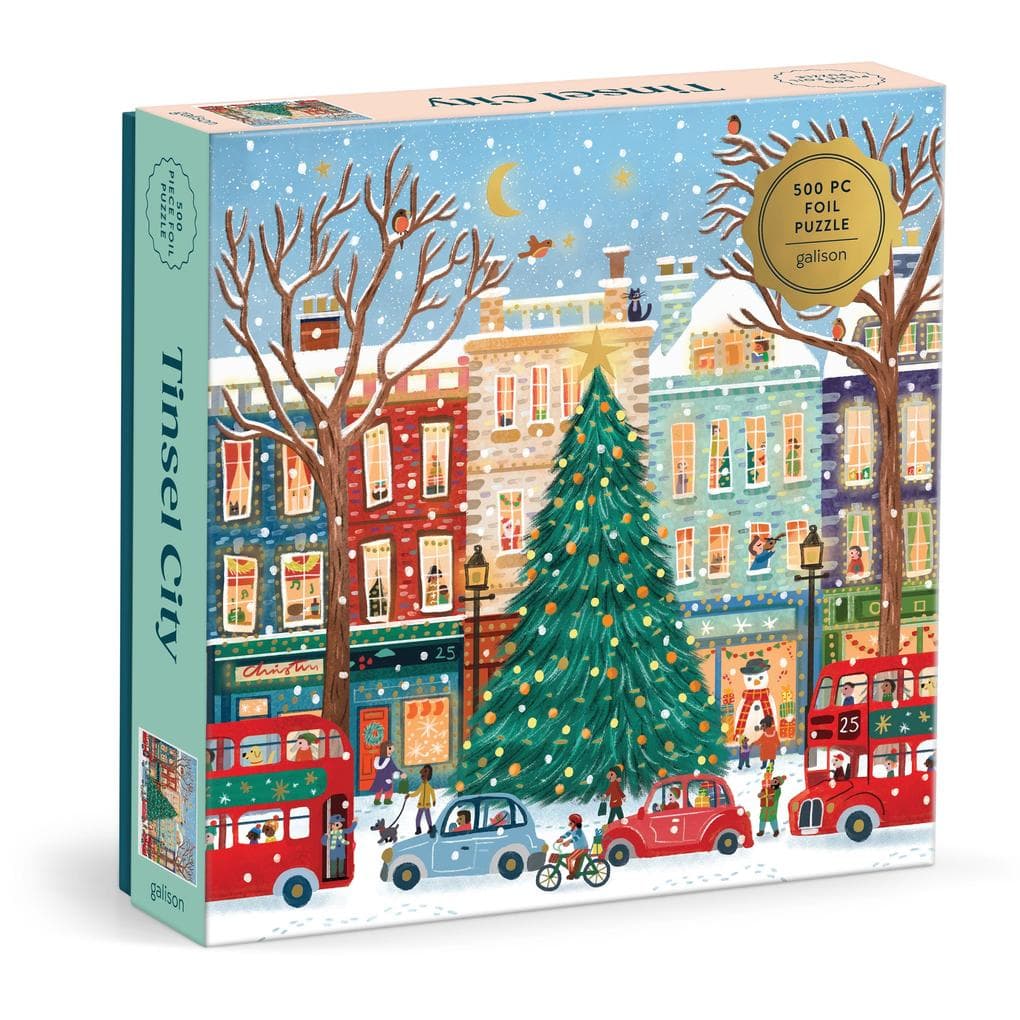 Tinsel City 500 Piece Foil Puzzle