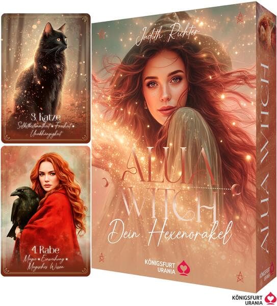 Alua Witch - Dein Hexenorakel - 40 Orakelkarten-96-seitiges Booklet