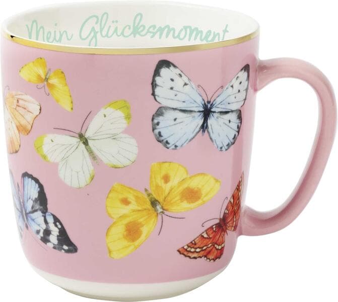 Blütenträume Kaffeebecher "Mein Glücksmoment", 350 ml