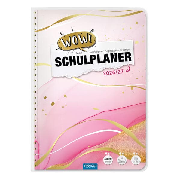 TRÖTSCH - Schulplaner WOW Marble 26/27