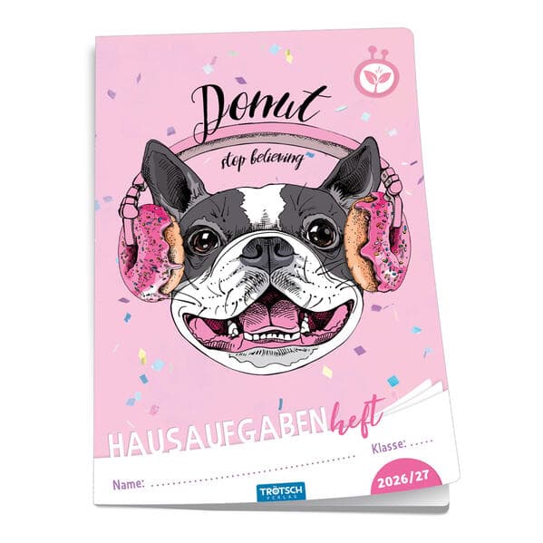 TRÖTSCH - Jahresbezogenes Hausaufgabenheft Grundschule Hund 26/27