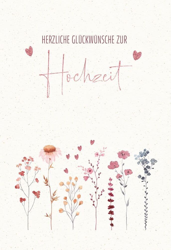 Herzliche Glückwünsche zur Hochzeit