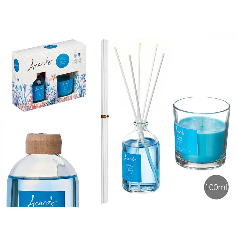 set mikado 100ml kerze 30h oceano