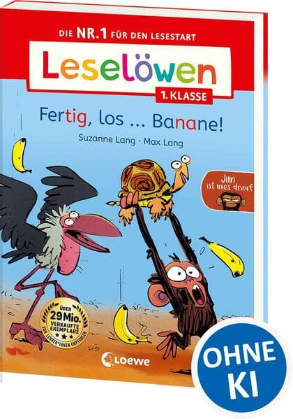 Leselöwen 1. Klasse - Jim ist mies drauf - Fertig, los...Banane!