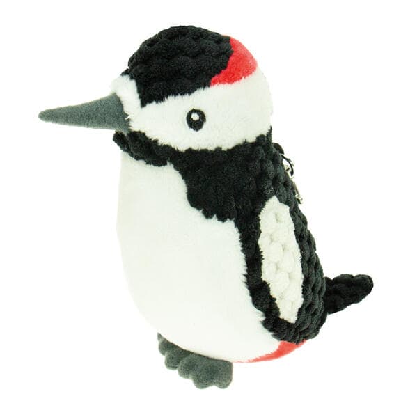 TRÖTSCH - Unsere Vogelwelt Plüsch Buntspecht 12 cm mit Karabiner