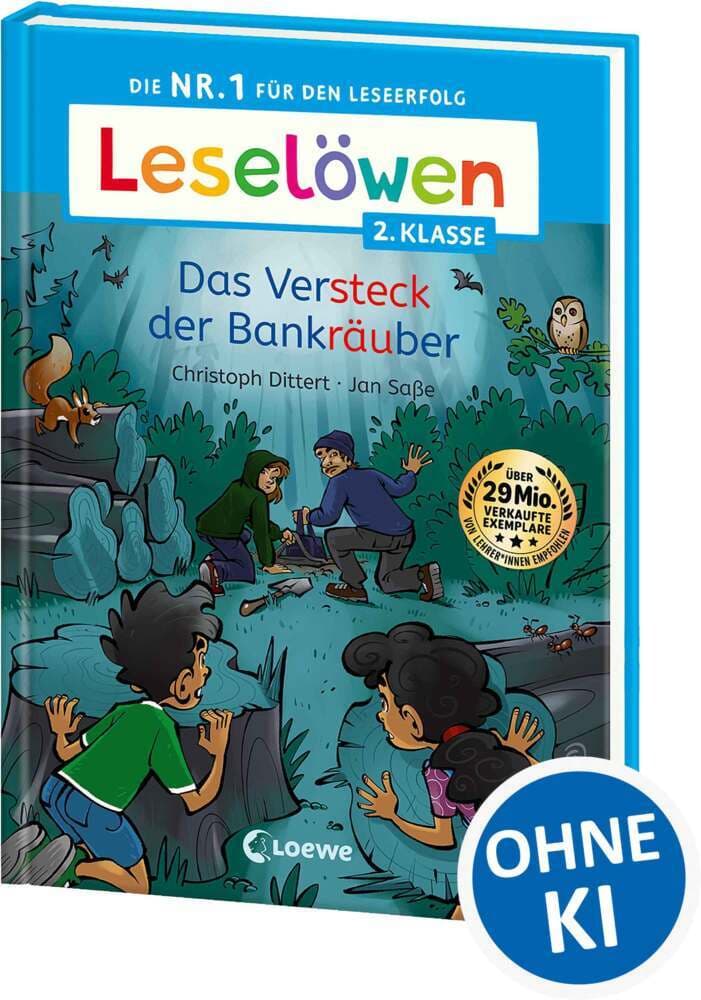 Leselöwen 2. Klasse - Das Versteck der Bankräuber
