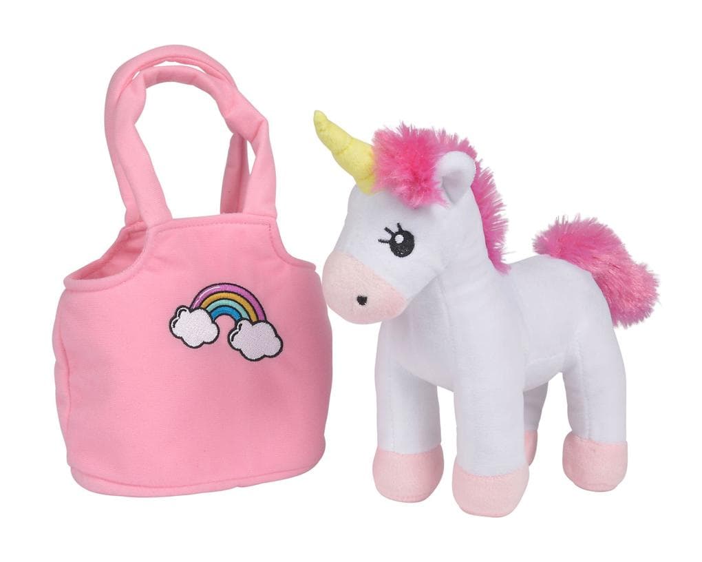 Plüsch Einhorn mit Tasche