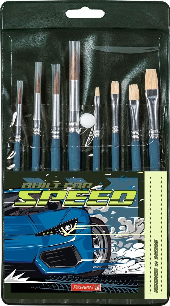 Schulpinsel 8er-Set Fast Wheels