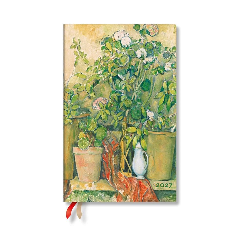 2027 Cezanne's Terracotta Pots and Flowers Maxi Softcover 12-Month Daily Planner, 400pg, 80gsm by Paperblanks