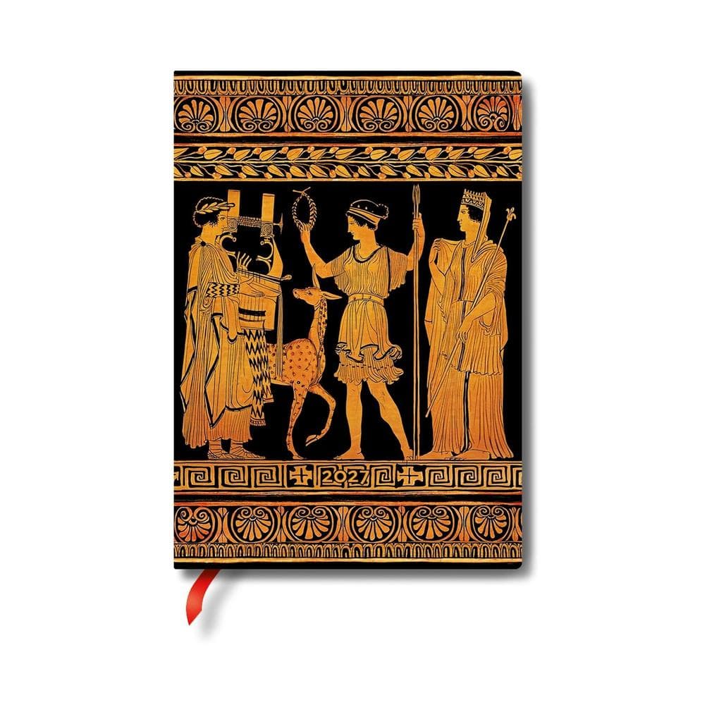 2027 Gathering of Deities MIDI Softcover 12-Month Daily Planner, 432pg, 80gsm by Paperblanks (Ancient Greek Pottery)