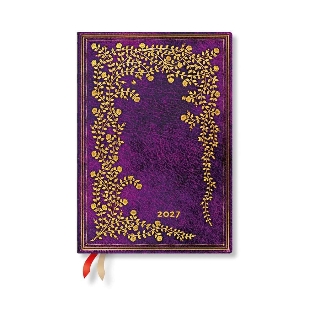 2027 New York Rose MIDI Vertical Hardcover 12-Month Weekly Planner, 160pg, 100gsm by Paperblanks (Gilded Age)