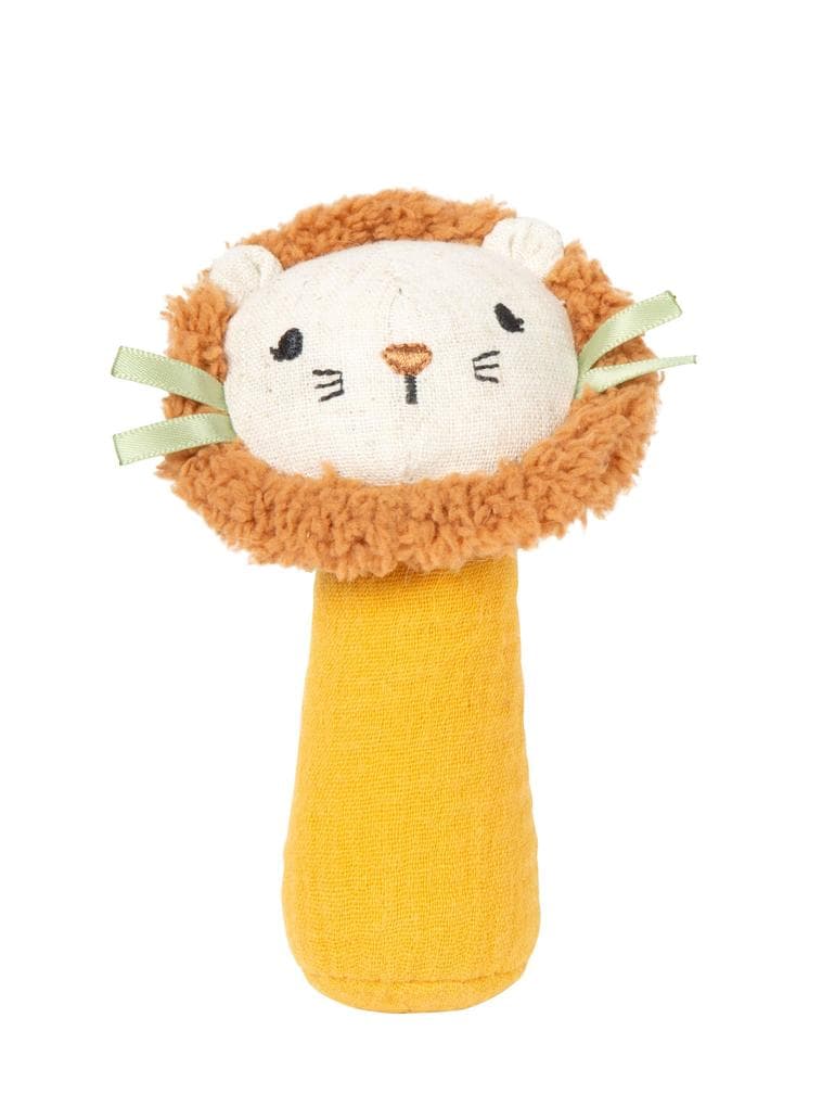 Babyspielzeug kleine Rassel & Stoffgreifling "Little Lion