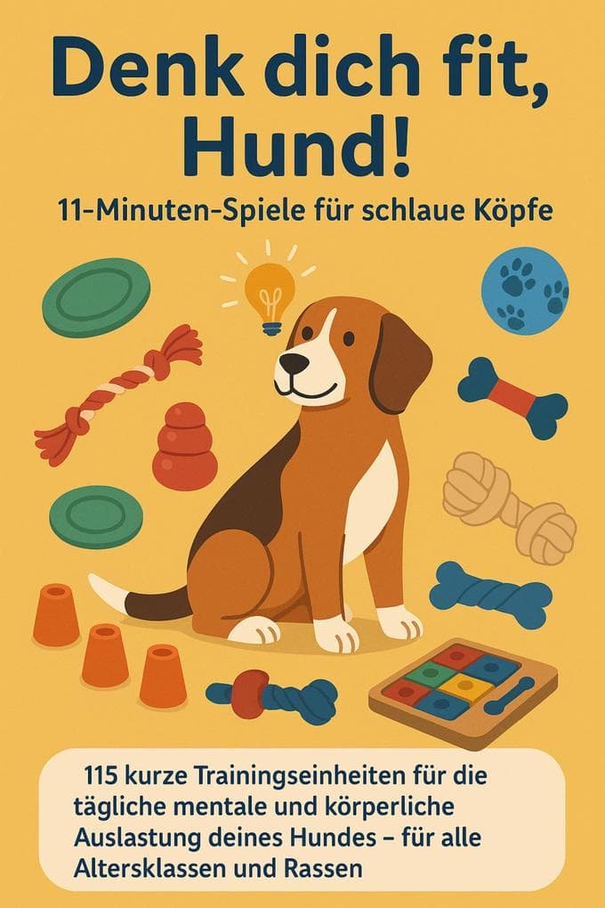 Denk dich fit, Hund! - 11-Minuten-Spiele für schlaue Köpfe(Ein liebevolles Geschenk für Familien, Senior:innen & Hundeliebhaber:innen)