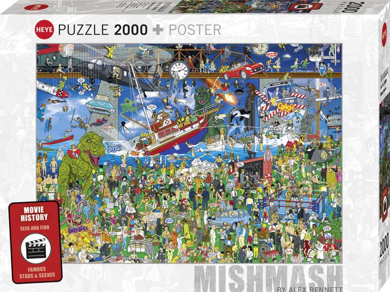 MOVIE HISTORY, HEYE Puzzle von Alex Bennett