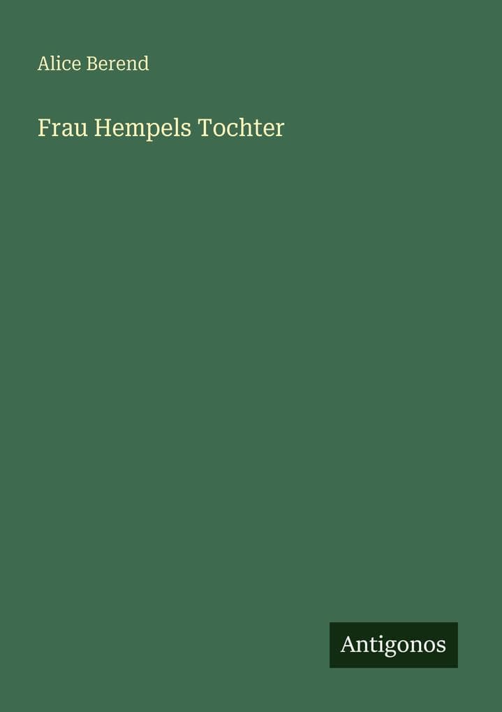 Frau Hempels Tochter
