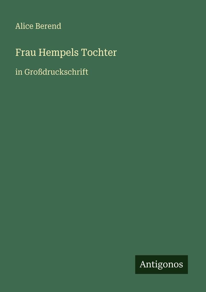 Frau Hempels Tochter