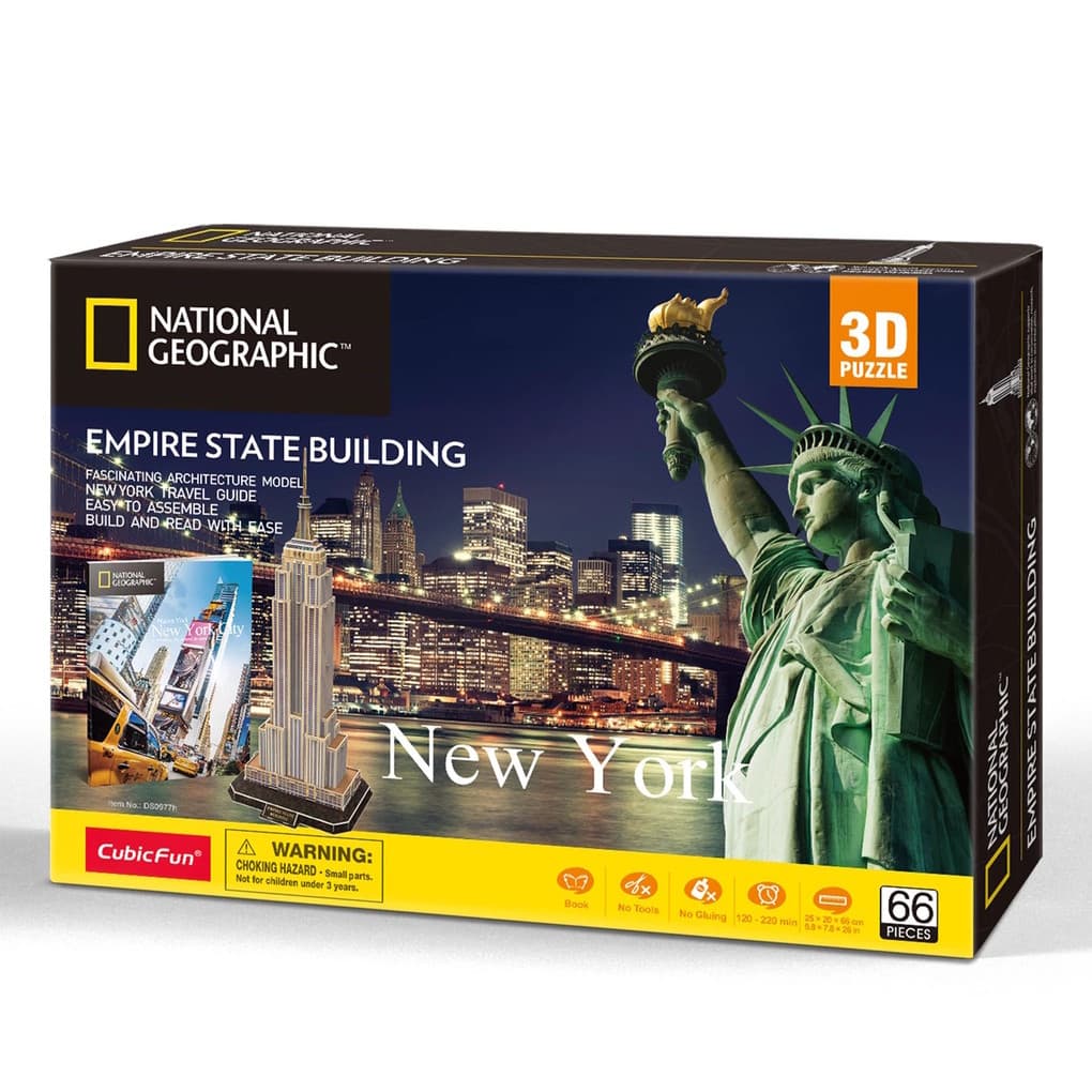 CubicFun - National Geographic 3D Puzzle Empire State Building, 66 Teile