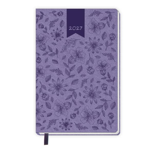 TRÖTSCH - Taschenkalender A7 Soft Touch Blumen 2027