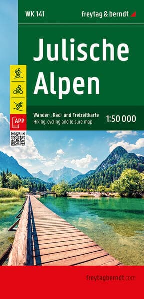 freytag & berndt Wanderkarte WK 141 Julische Alpen 1:50.000
