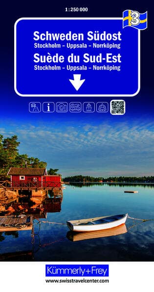 Kümmerly+Frey Regional-Strassenkarte 3 Schweden Südost 1:250.000