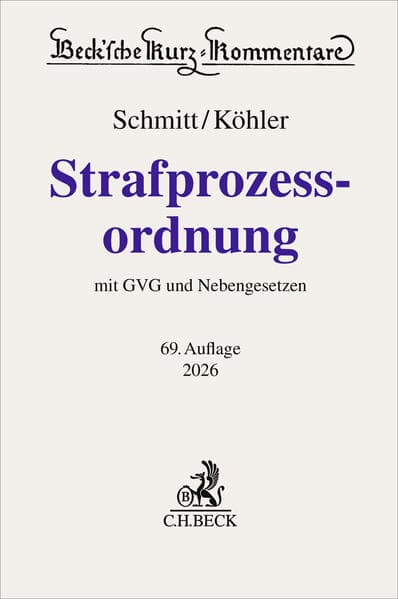 Strafprozessordnung. StPO