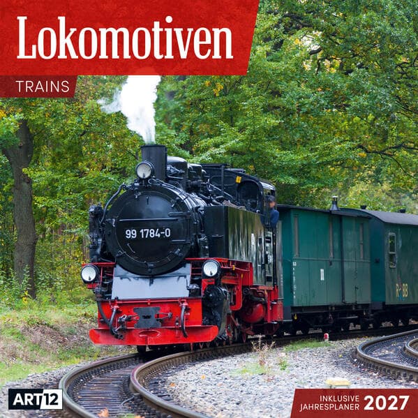 Lokomotiven Kalender 2027 - 30x30 - Art12