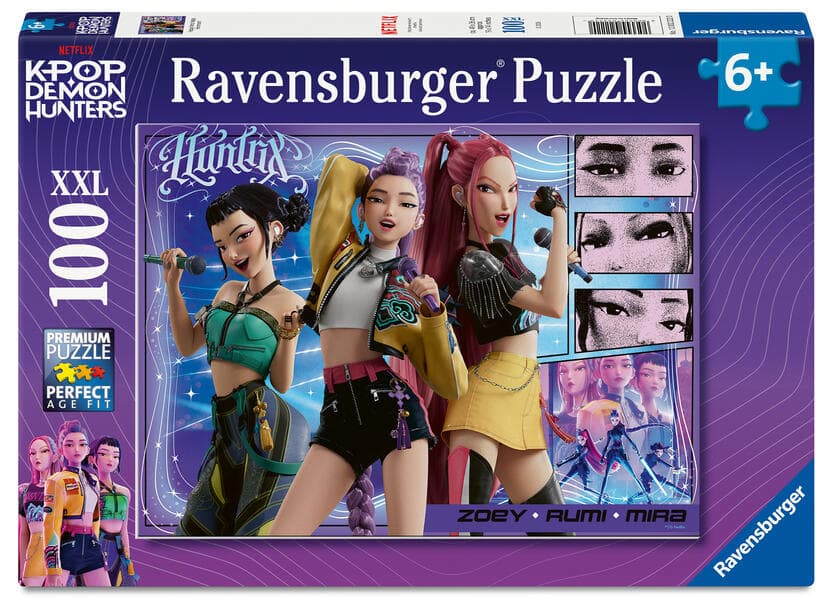 Kinderpuzzle 100 XXL Teile - KPop Demon Hunters - Happy fans, happy Honmoon!