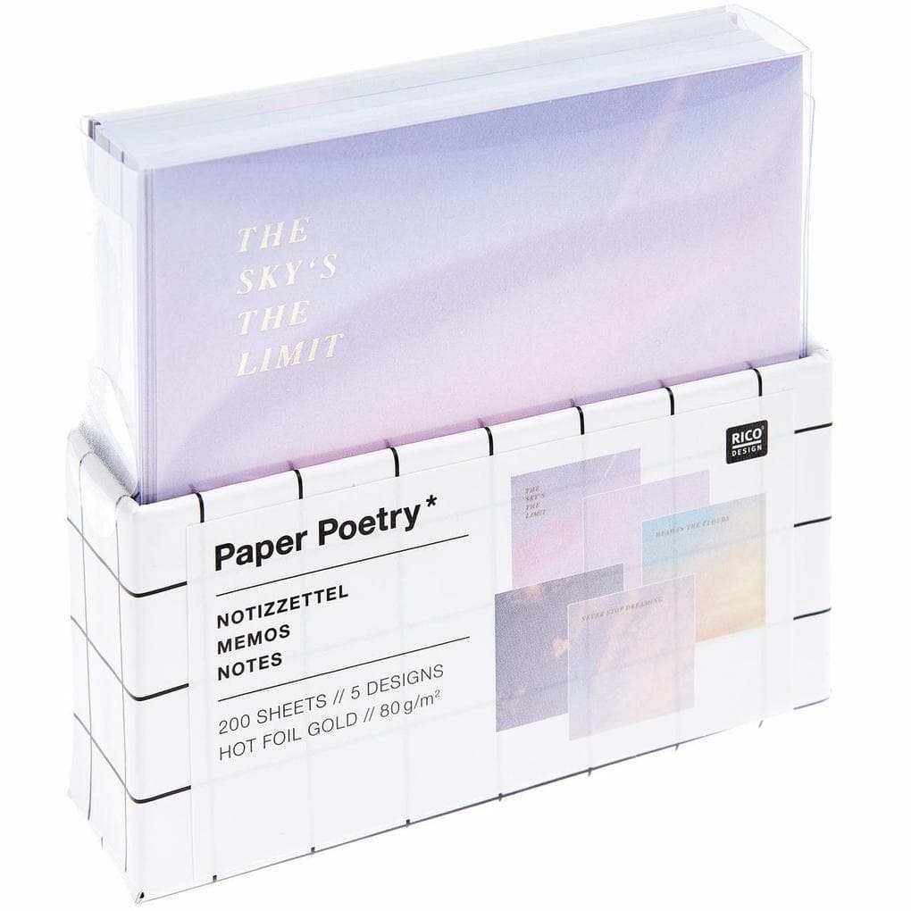 Notizzettel-Box The Sky is the Limit FSC MIX, 200 Blatt, 9x9 cm