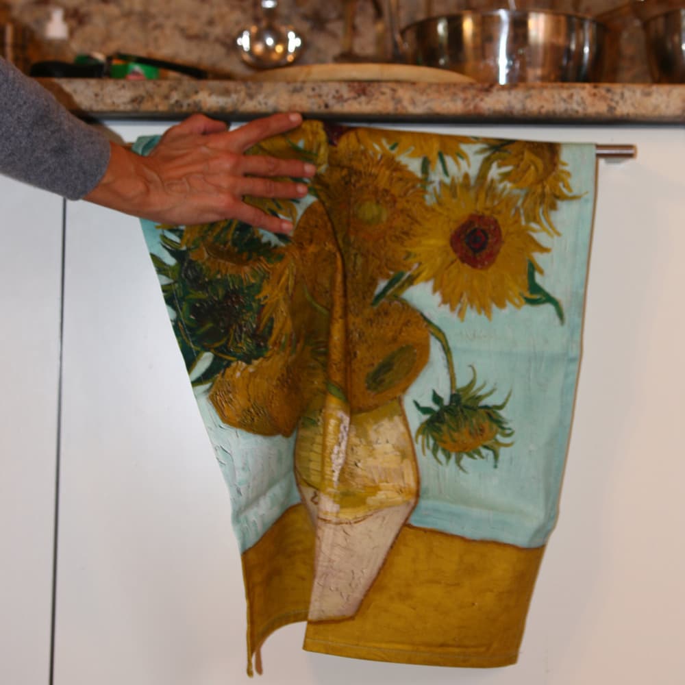 Geschirrtuch van Gogh, Sonnenblumen