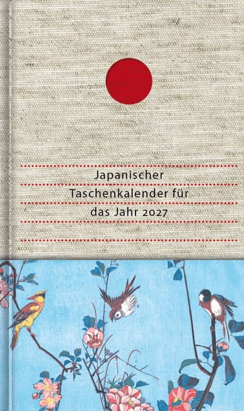 Japanischer Taschenkalender für das Jahr 2027