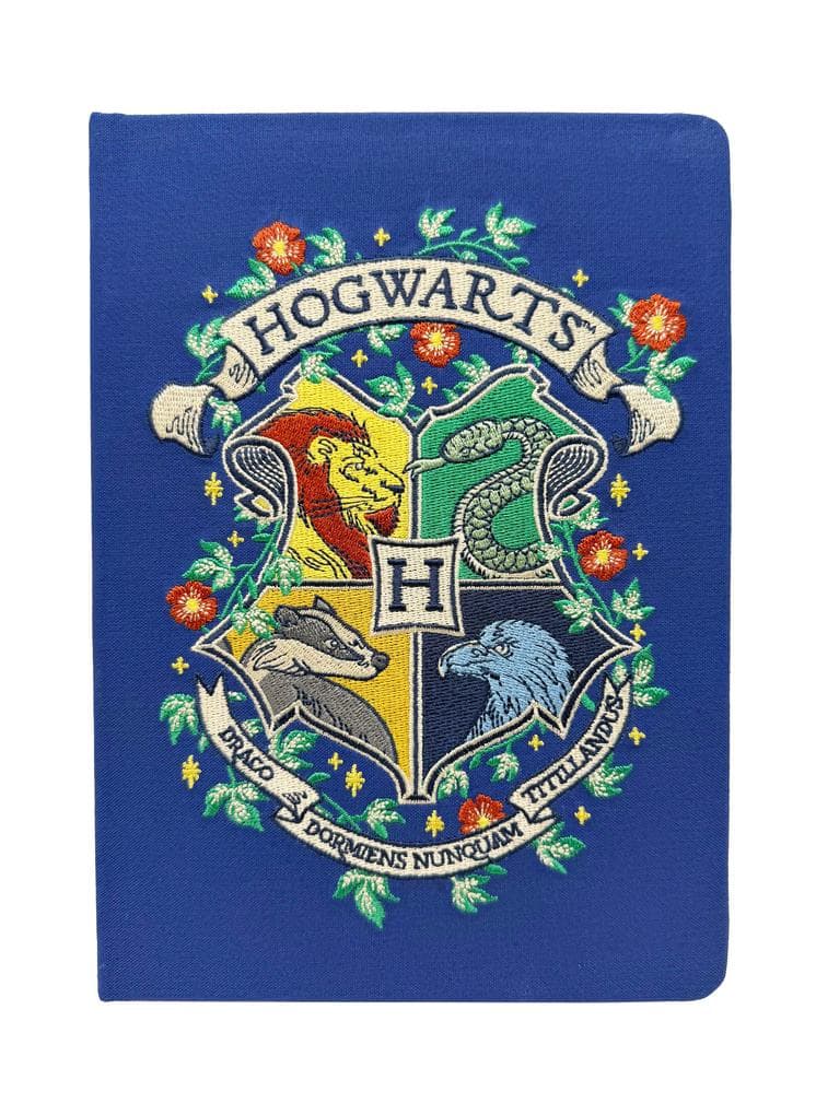 Harry Potter: Hogwarts Crest Embroidered Journal