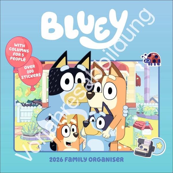 Bluey Familienplaner Broschurkalender 2027