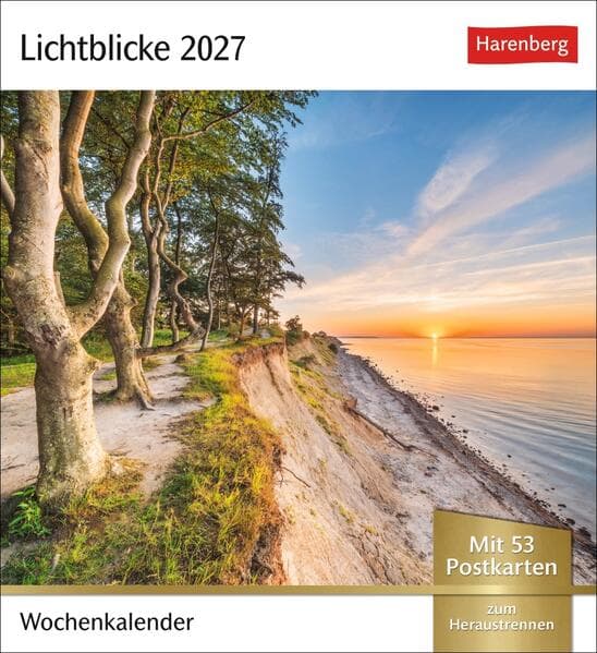 Lichtblicke Postkartenkalender 2027 - Wochenkalender mit 53 Postkarten