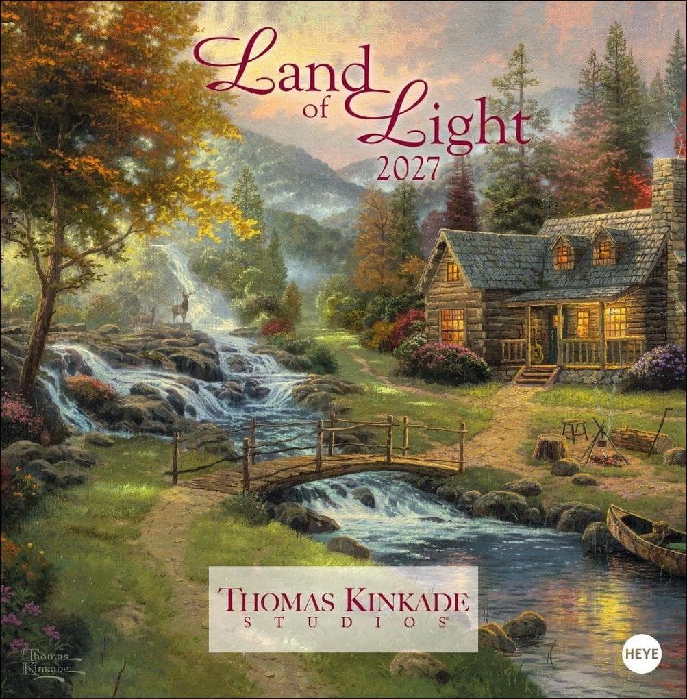 Thomas Kinkade: Land of Light Broschurkalender 2027
