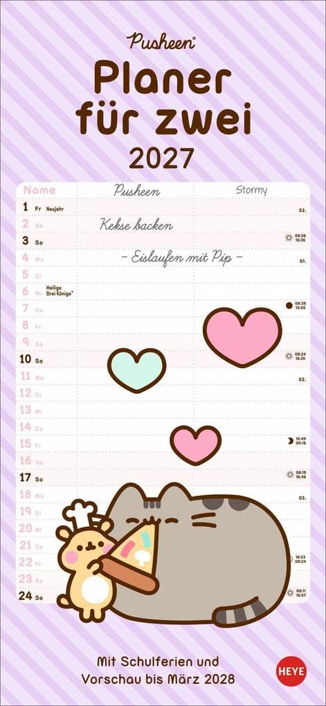 Pusheen Planer für zwei 2027