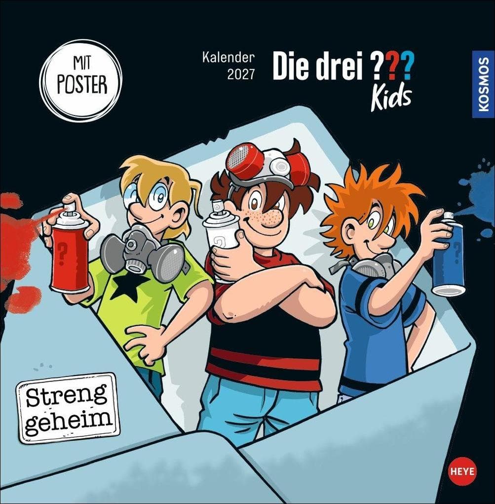 Die drei ??? Kids Broschurkalender 2027